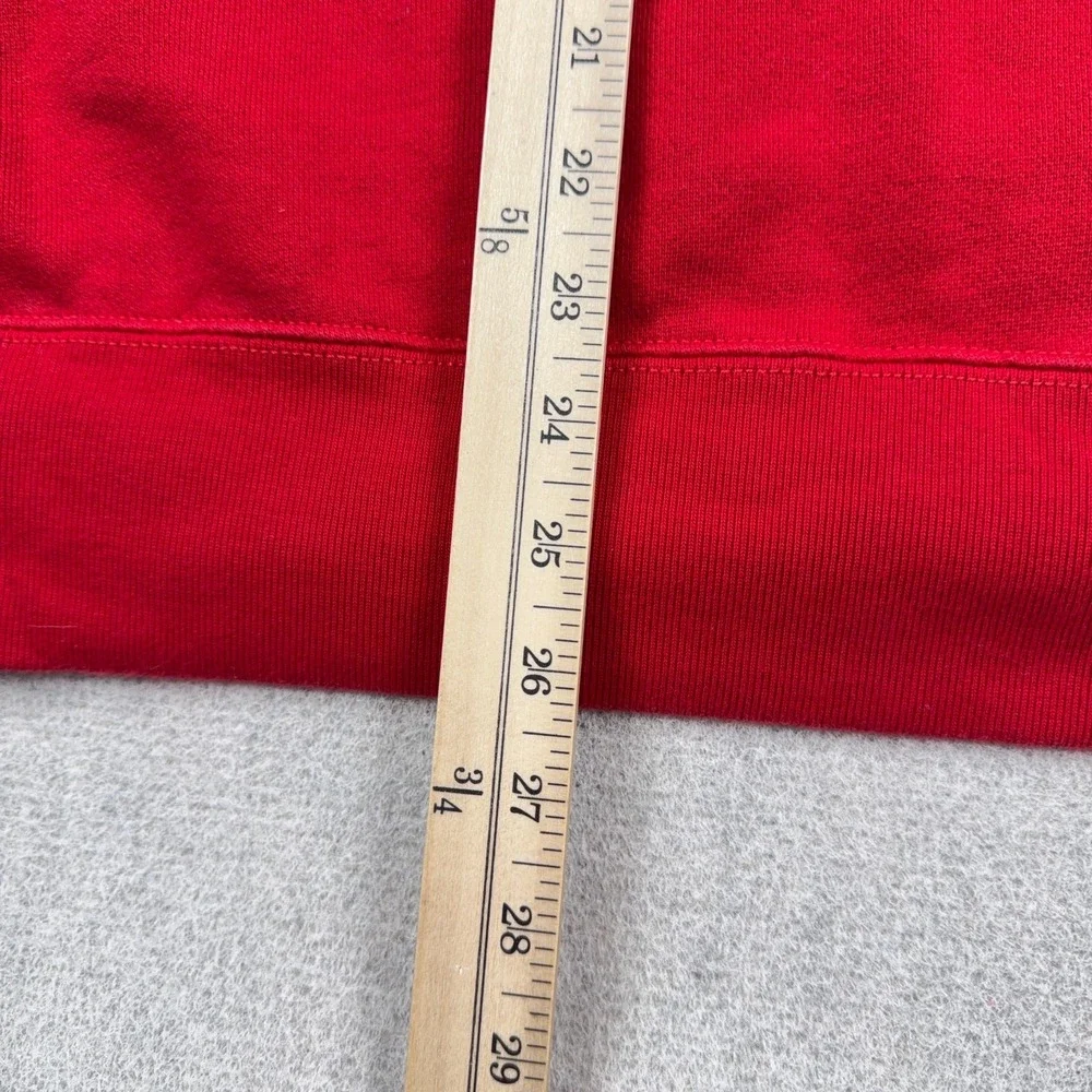 Polo Ralph Lauren Sweatshirt Men XL Red Black Pony Crewneck Sweater Y2K Retro